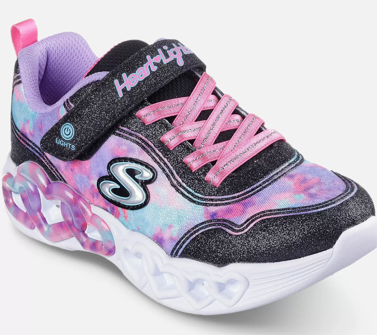 Børn SKECHERS Infinite Heart Lights - Color Lovin