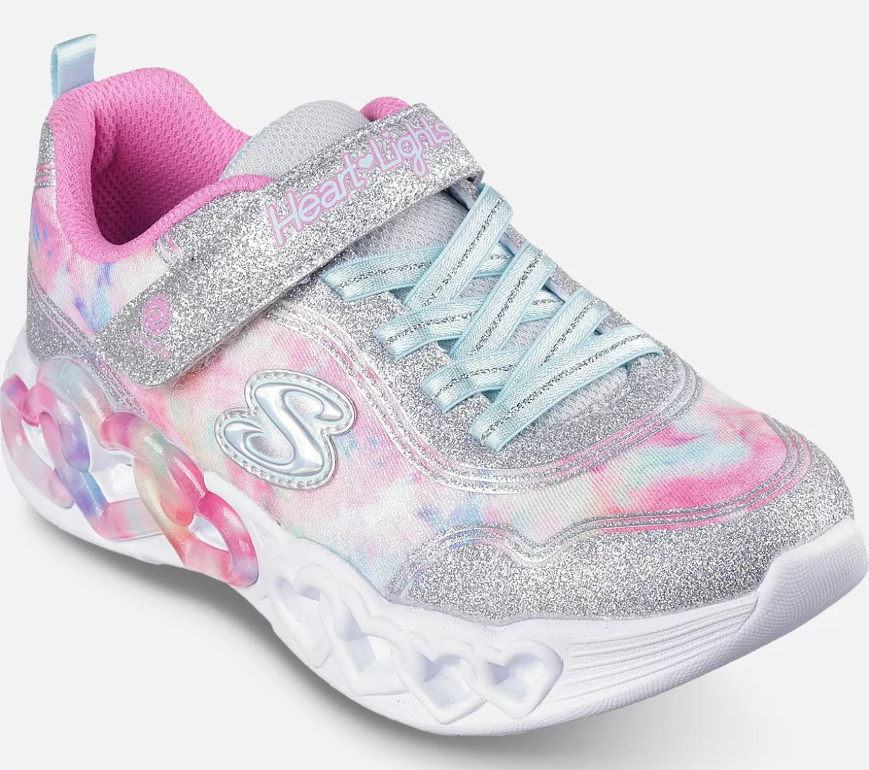 Børn SKECHERS Infinite Heart Lights - Color Lovin